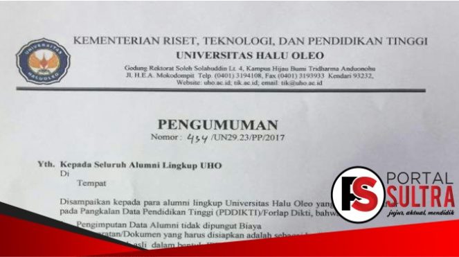 Surat Edaran UHO