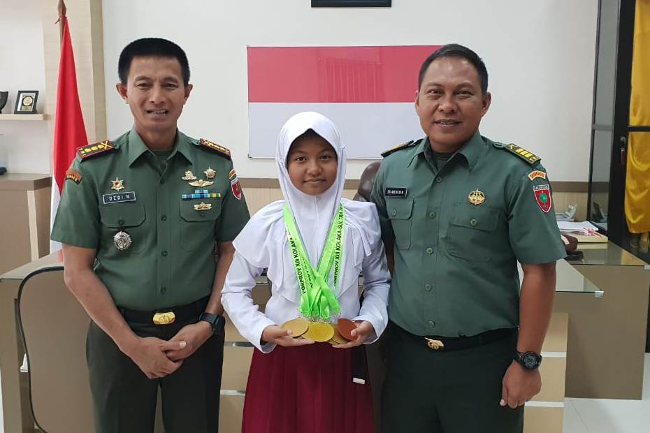 Danrem Bangga, Anak Prajurit TNI Ini Raih 6 Medali Emas dan 1 Perunggu di Porprov XIII Sultra